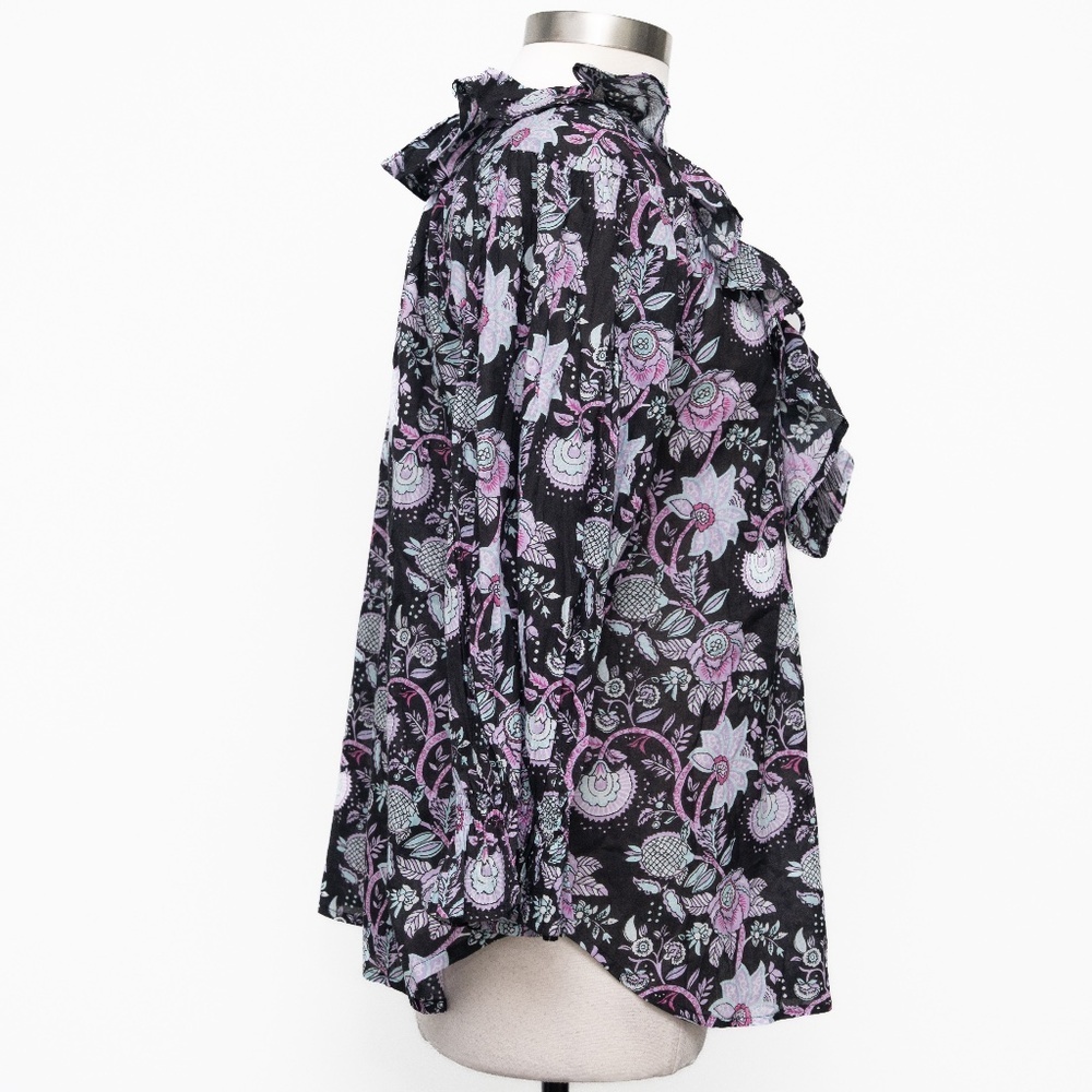 Mille‎ - May Linen Ruffle Blouse - Picture 4 of 11